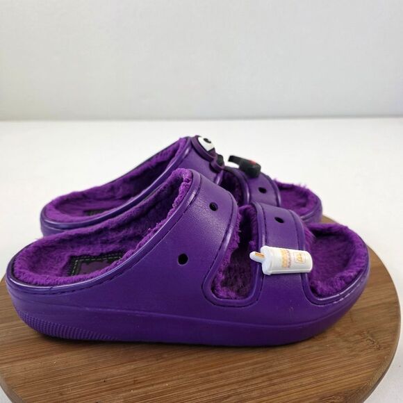 Mcdonald`s x Crocs Grimace Purple Unisex‎ Cozzzy Sandals Sz 8 Womens Sz 6 Mens main image 9